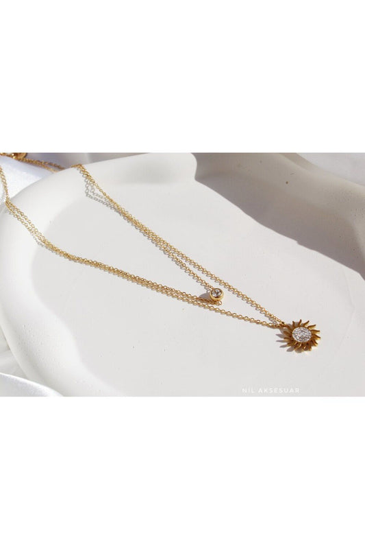 2'li Güneş kolye