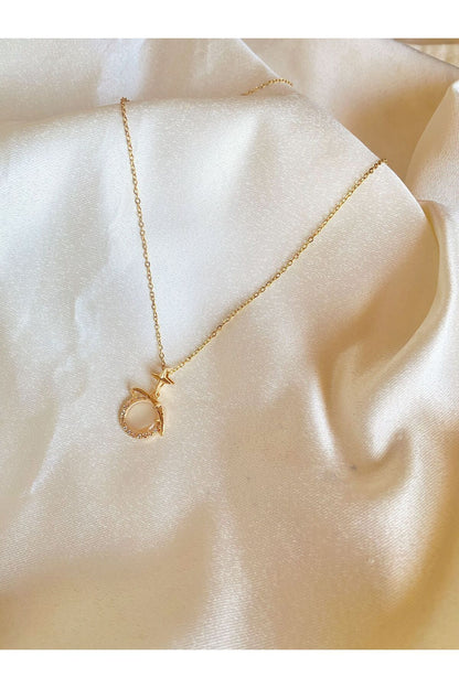 Satürn Gold Kolye