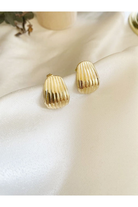 midye gold küpe