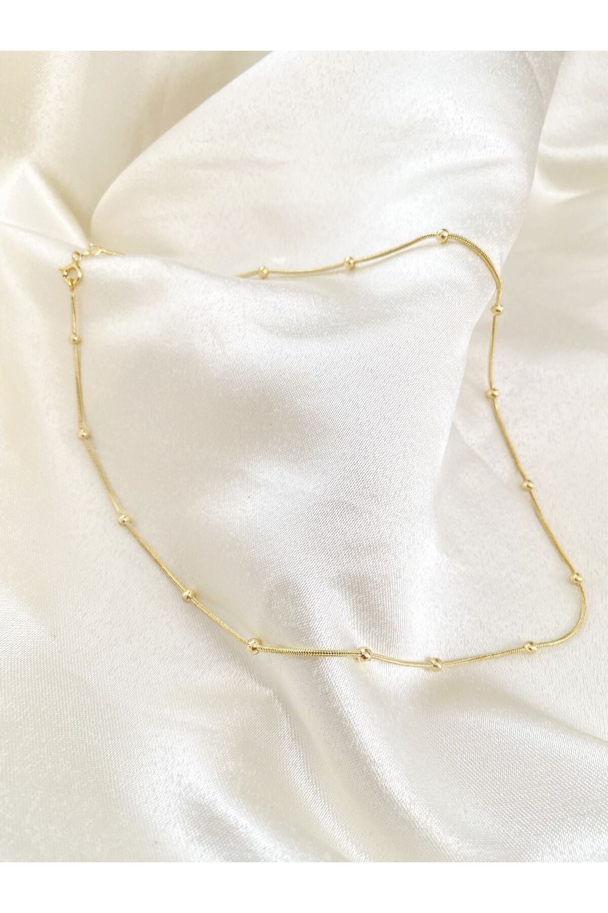 Topçuk gold kolye