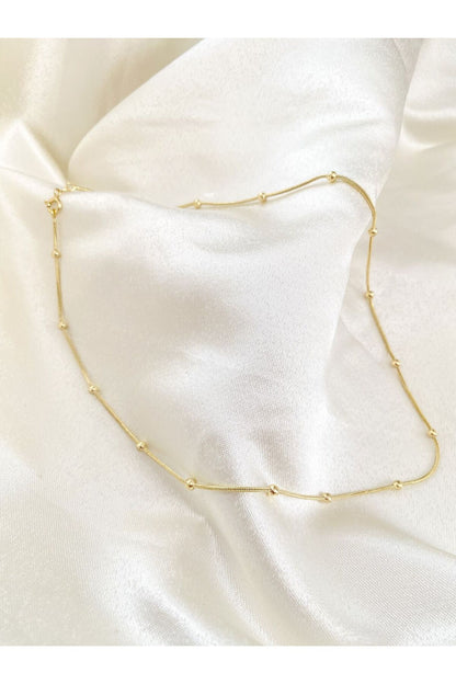 Topçuk gold kolye