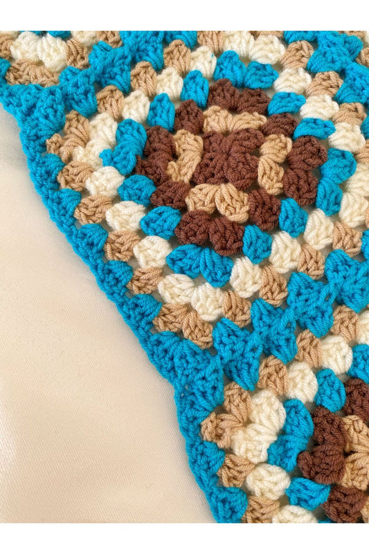 Motif örgü bandana