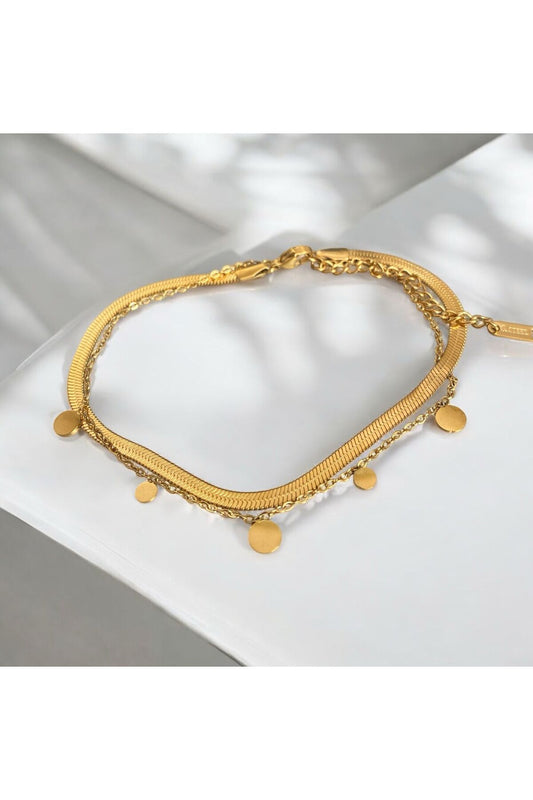 Pul detay gold çelik hal hal